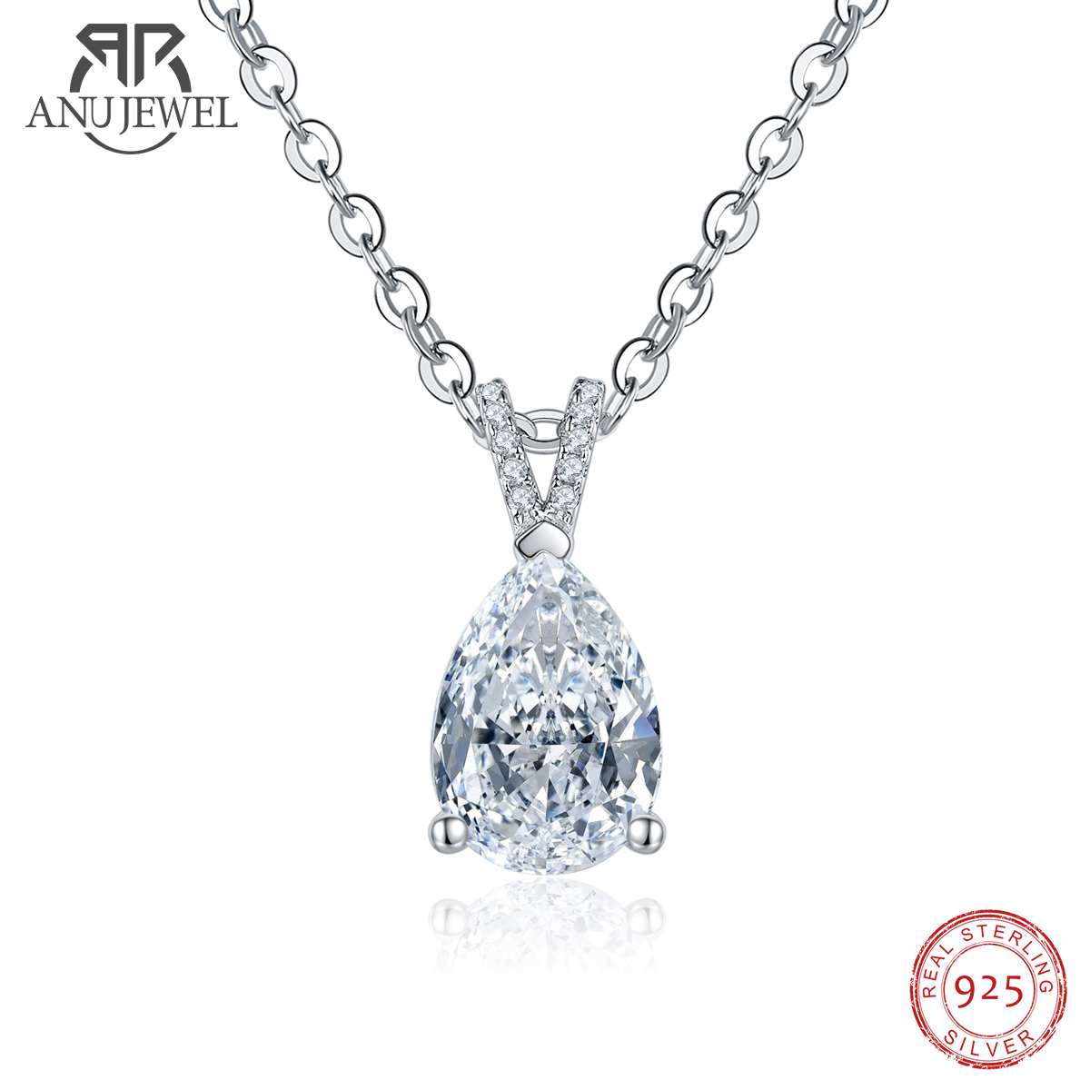 Ansi Chain - AnuJewel 2.5ct D Warna Pear Cut