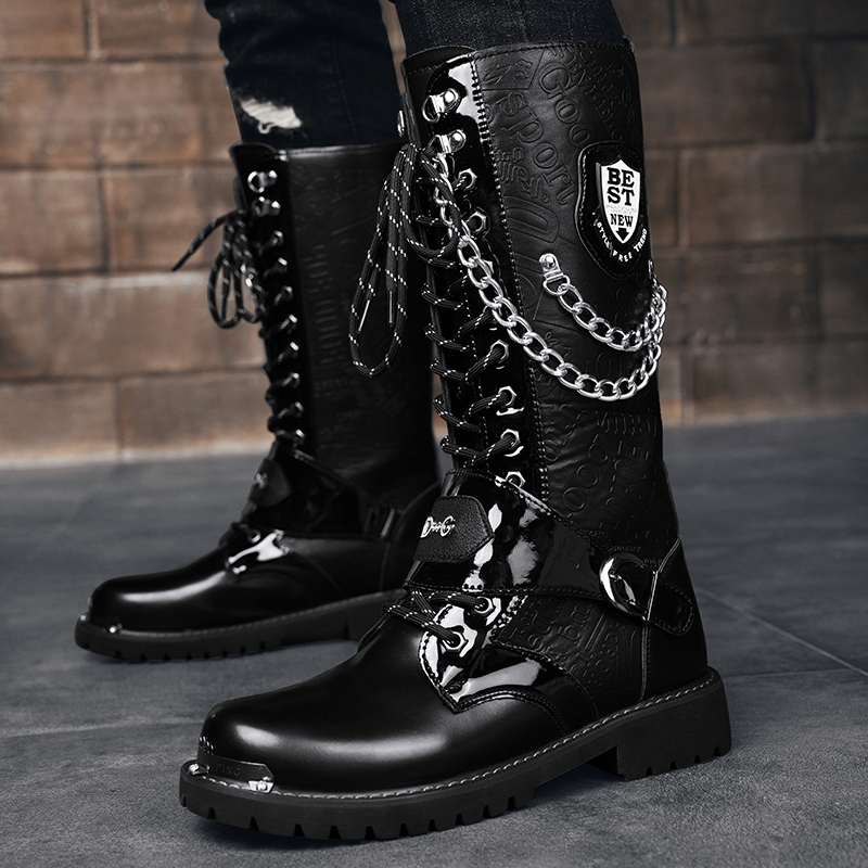 Sepatu Bot Tinggi Kasual Ukura - Motorcycle Chain ulasan dan harga