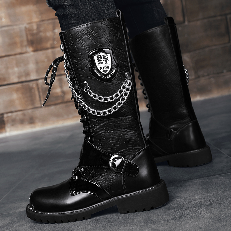 Sepatu Bot Tinggi Kasual Ukura - Motorcycle Chain ulasan dan harga