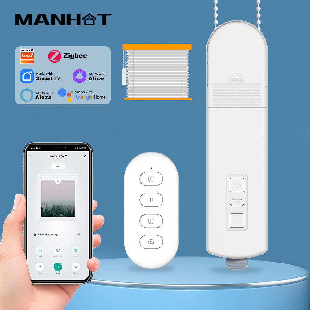 Manhot ZigBee Motor Tirai List - Roller Chain ulasan dan harga