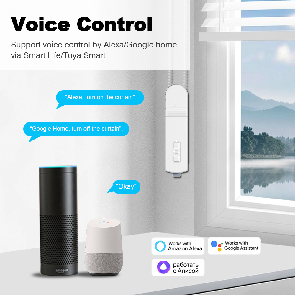 Manhot ZigBee Motor Tirai List - Roller Chain ulasan dan harga