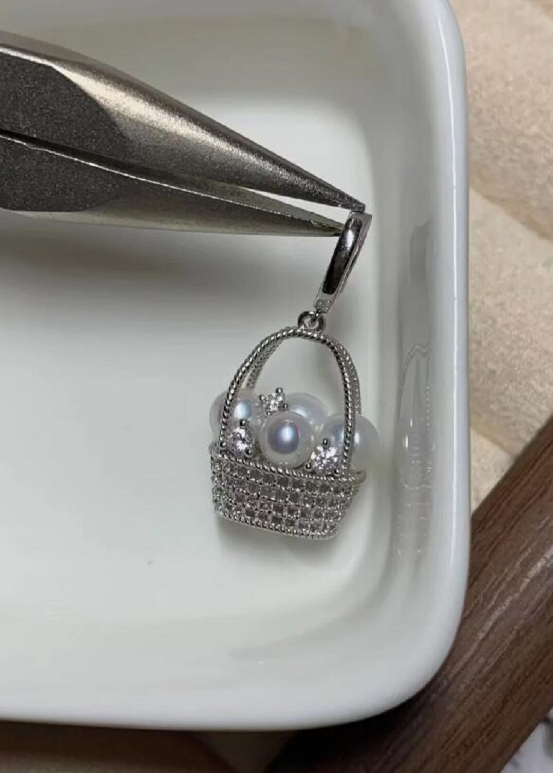 liontin mutiara putih laut sel - 530 Chain ulasan dan harga