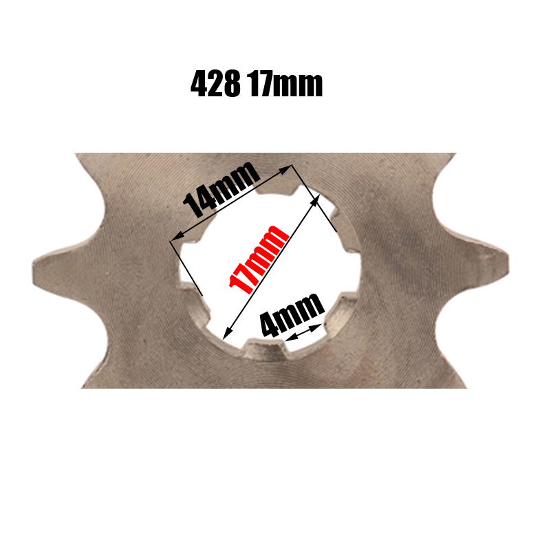 Gigi 10T 428 ID 17mm /20mm spr - 428 Chain ulasan dan harga